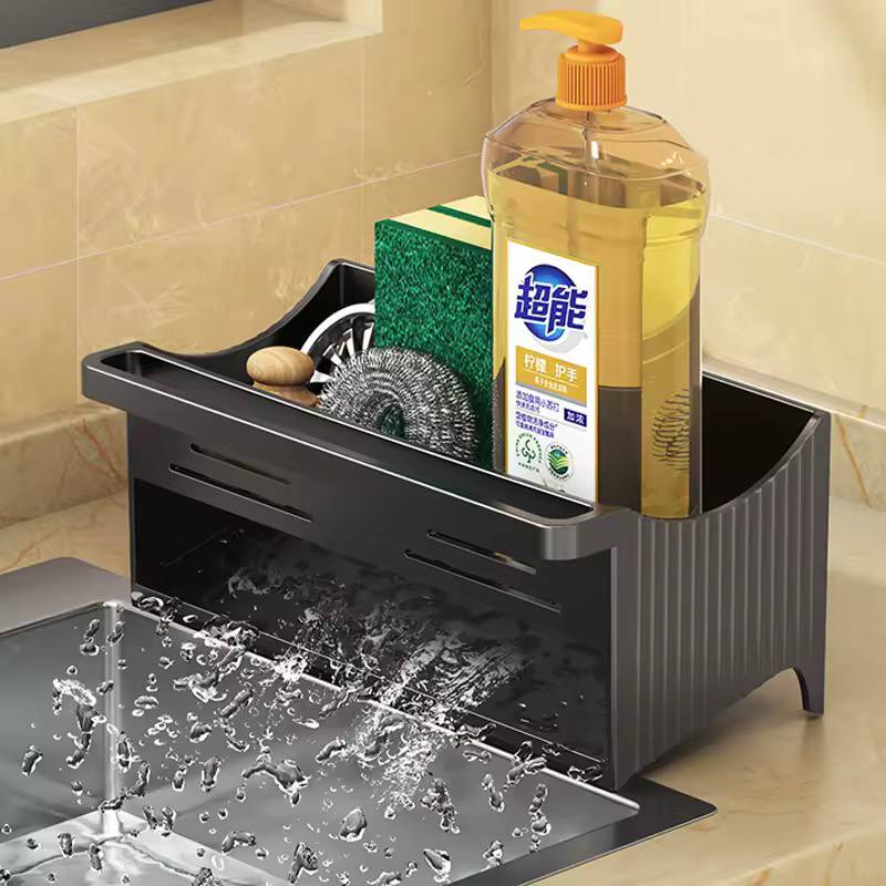Automatic Drainage Sink Storage Rack