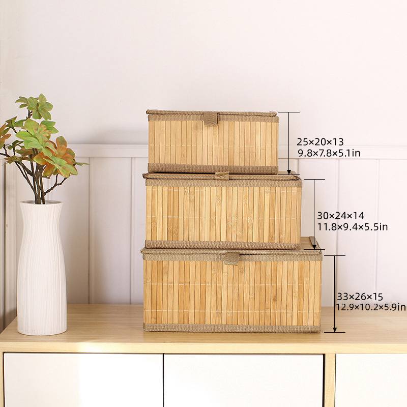 3in1 organising wicker baskets with cover