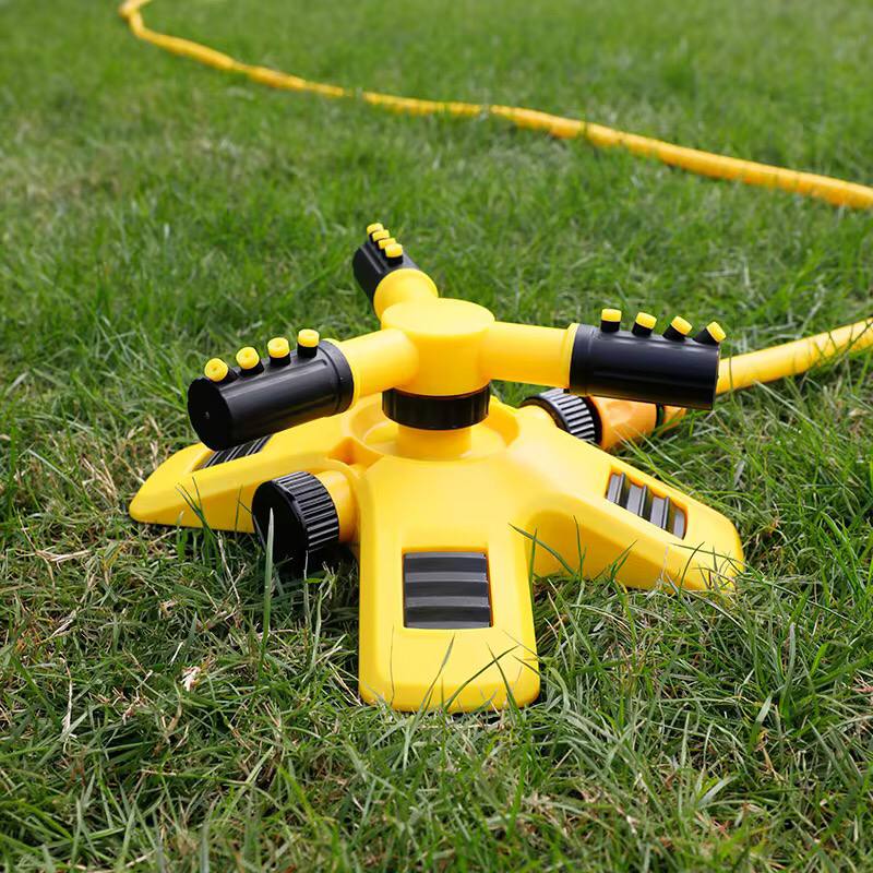 New Garden Sprinklers with inlet and outlet Automatic Watering Grass Lawn 360 Degree Rotating Water Sprinkler.