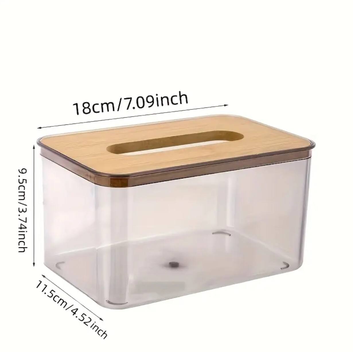 lNordic minimalist tissue box /Serviette holder with bamboo lid