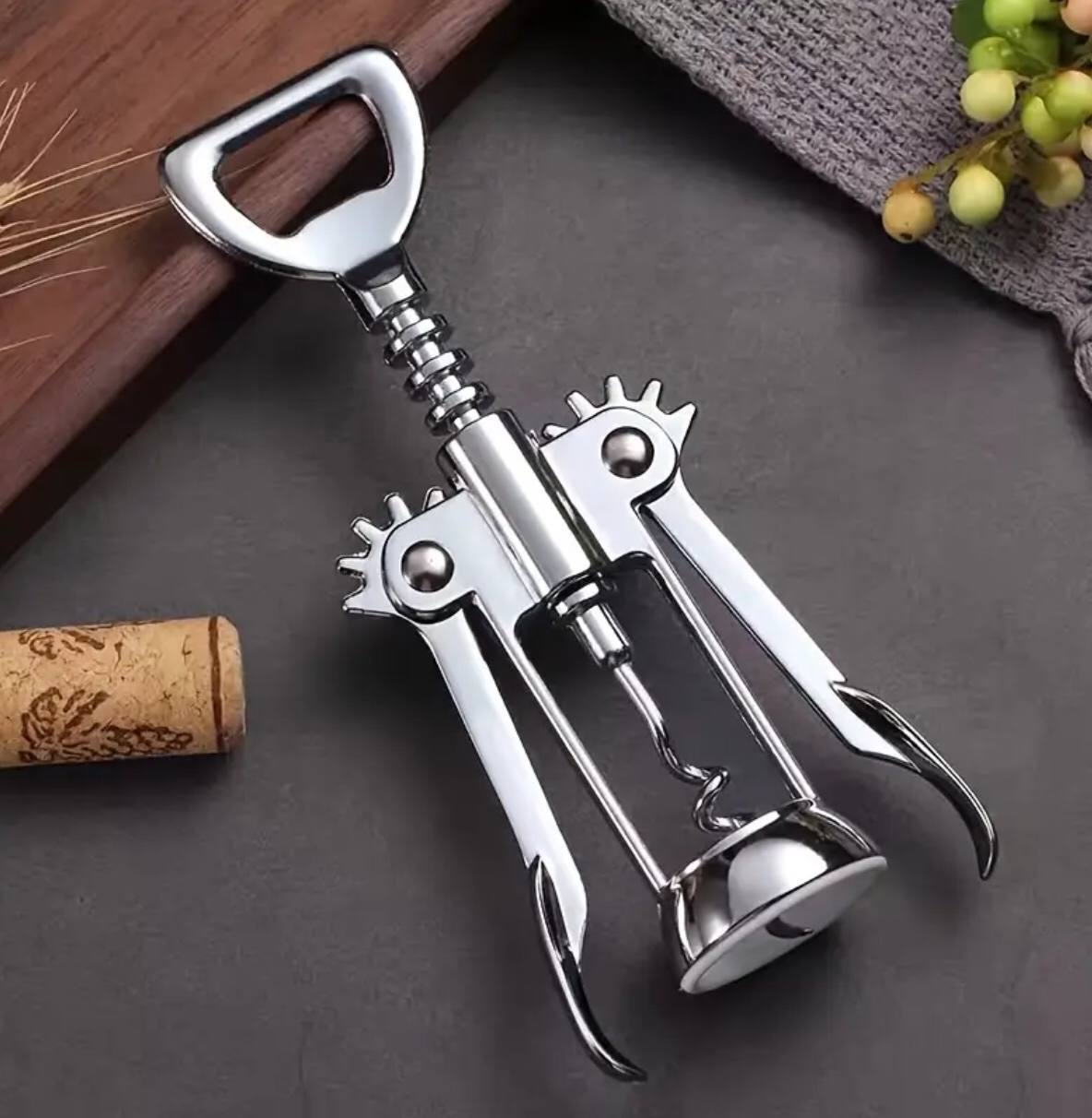 Stainless steel Corkscrew wine opener