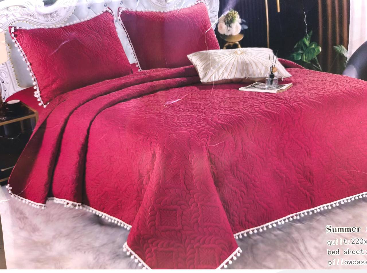 Bedcover one bedsheet two pillowcases