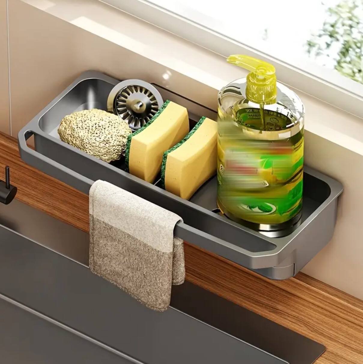 Wall-Mounted Sink Caddy Organizer