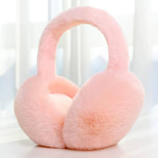 Solid color soft ear protectors warm earmuff fashion outdoor cold protection earmuff