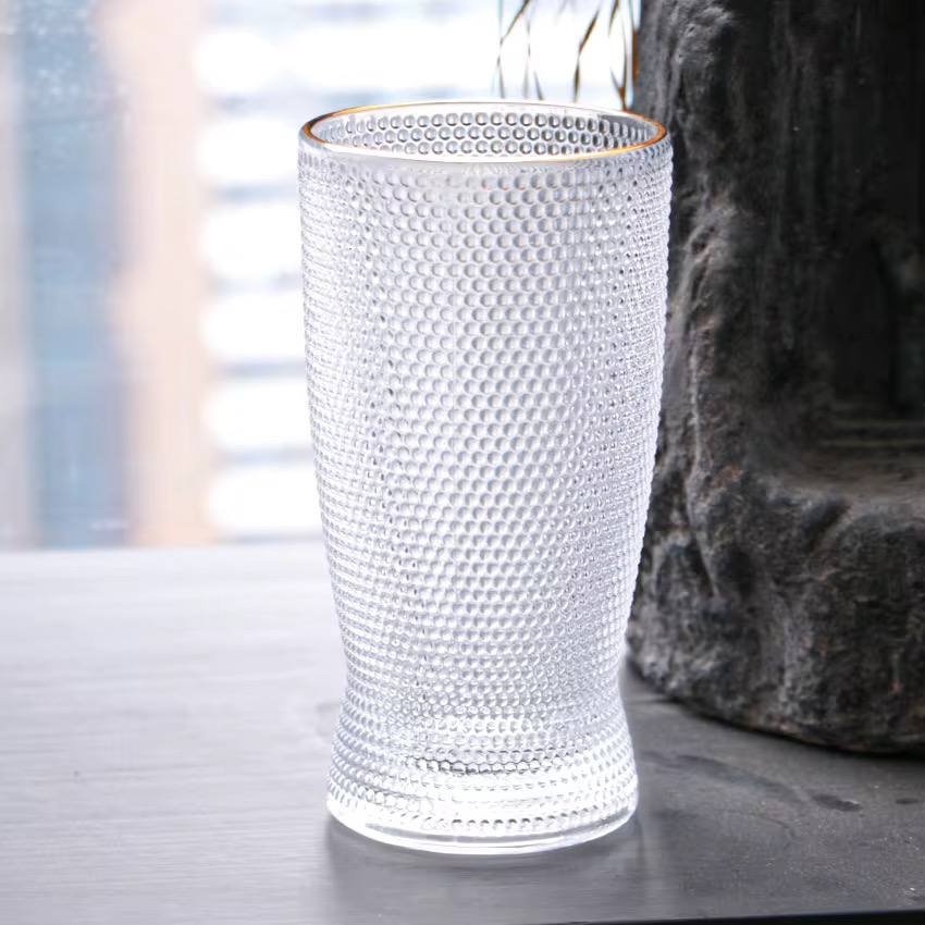 Unique Striped Aesthetic Highball Glass 6pc