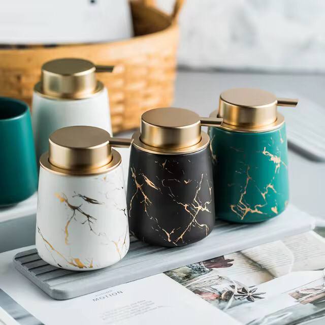 Nordic marble pattern Soap dispenser