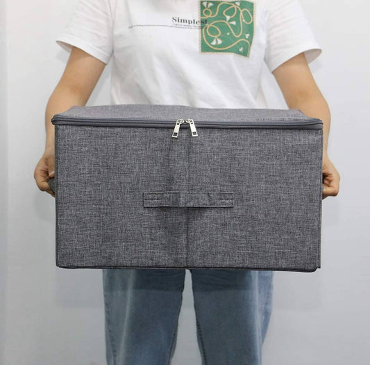 Foldable Fabric Storage Box with Lid