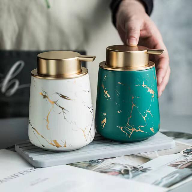 Nordic marble pattern Soap dispenser