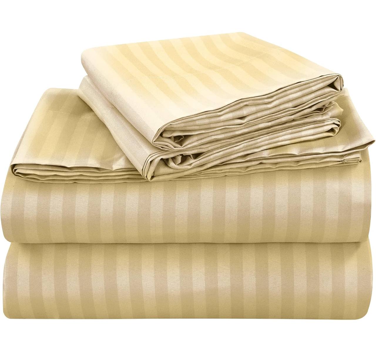Striped bedsheets