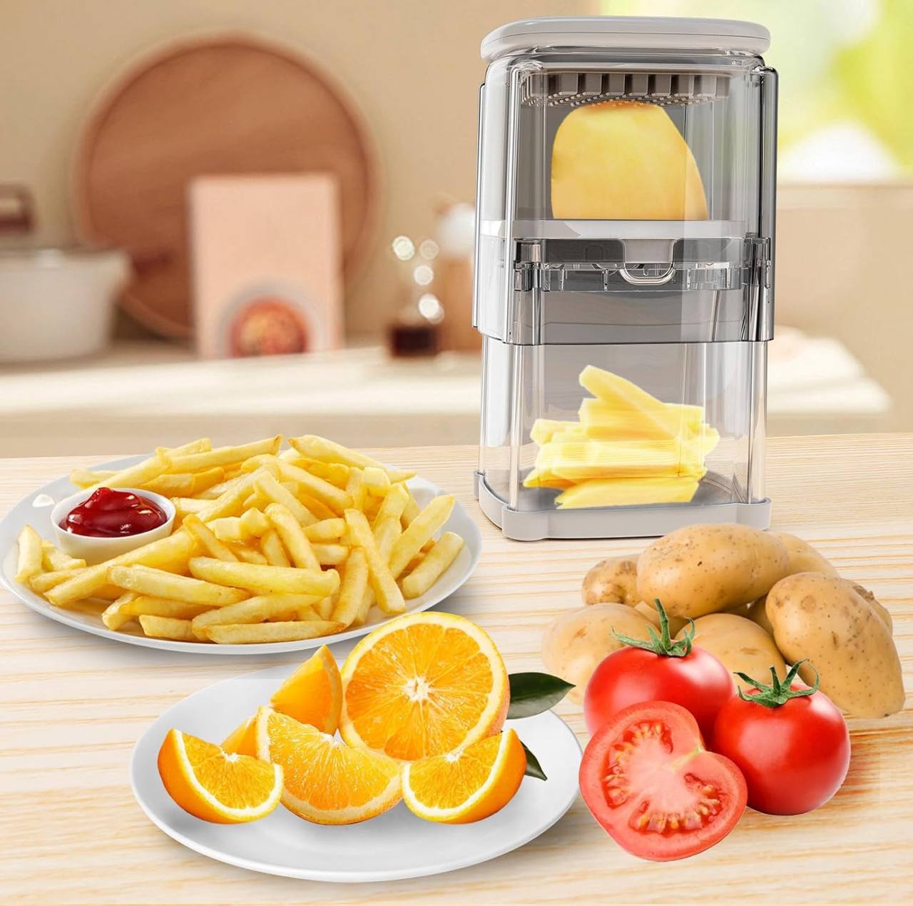 Press-type French Fries Cutter