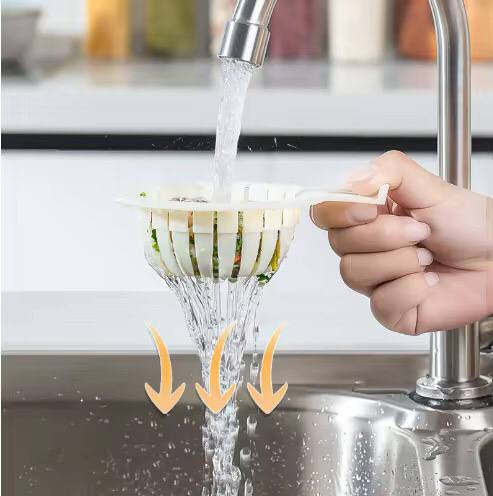 Reusable Sink Drainer Efficient Reusable Kitchen Sink Drain Baskets for Anti-clogging Easy Water Draining Built-in Dishwasher
