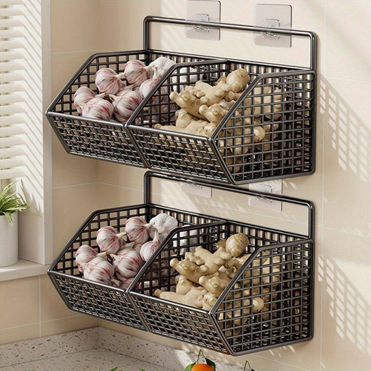 Wall Mounted Kitchen Storage Basket