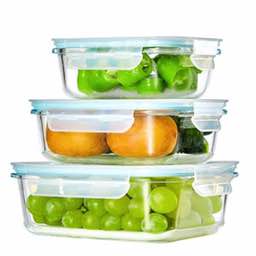 3in1 glass Preservation Bowls with air tight silicon covers (size380+520+800ml)
per set of 3