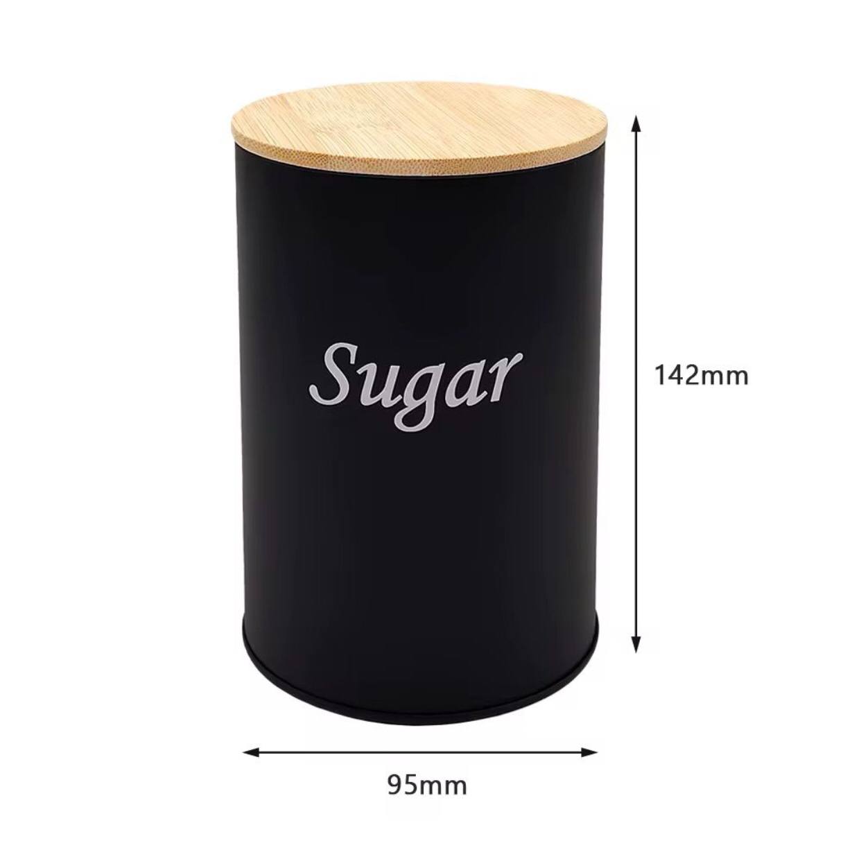 3 pcs set airtight canister with bamboo lid