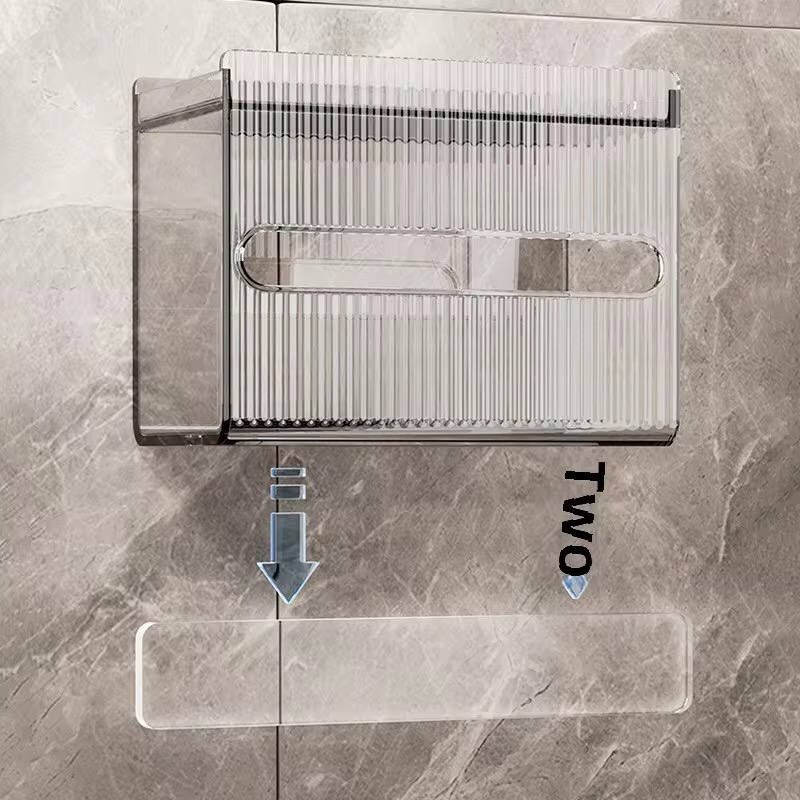 Toilet Tissue Box Plastics Toilet Paper Box Wall Mounted Paper Drawer