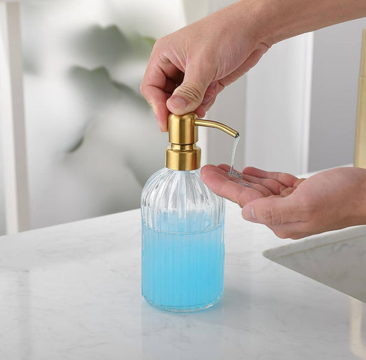 Golden Stainless Steel 400ml  Shampoo Soap Dispenser