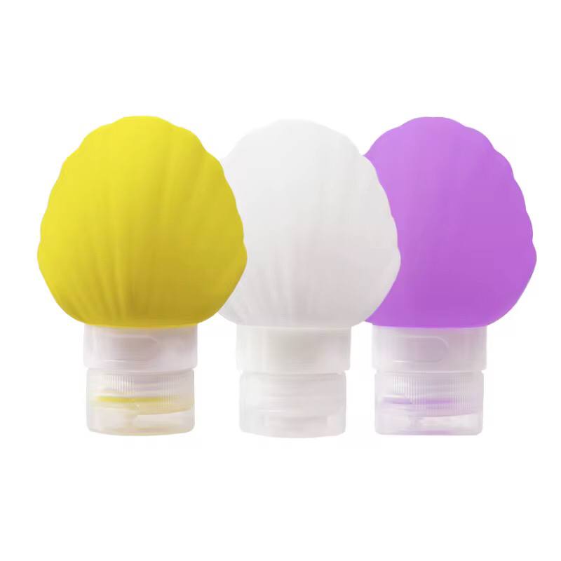 90ml Dispensing Bottles Silicone Travel Shampoo Cream Lotion Soap Small Sample Containers Refillable Bottles Easy To Squeeze