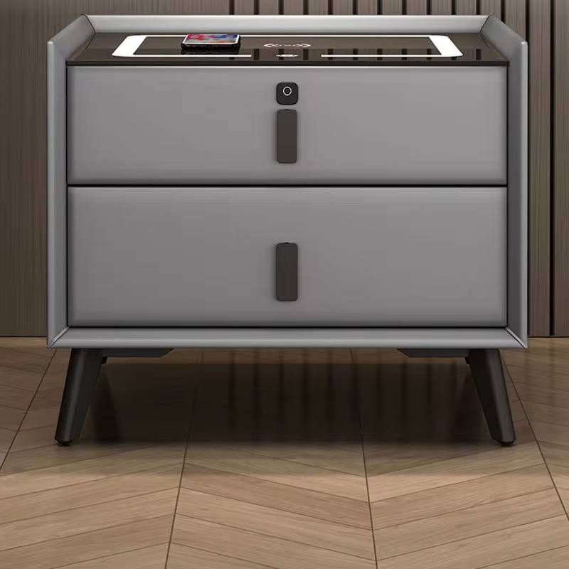 Smart bedside table cabinet with wireless charging Bluetooth