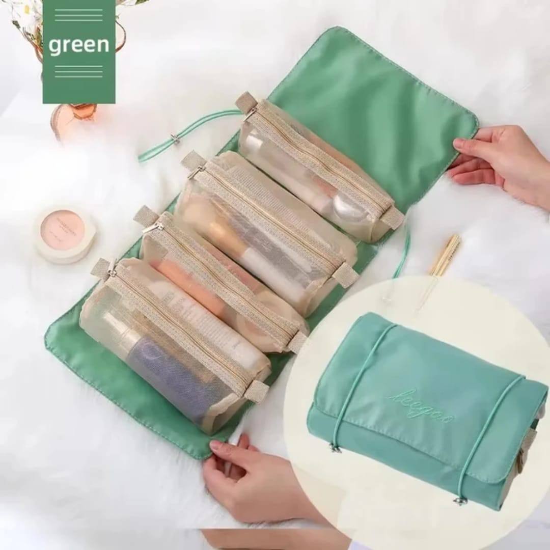 Foldable cosmetic organizer
