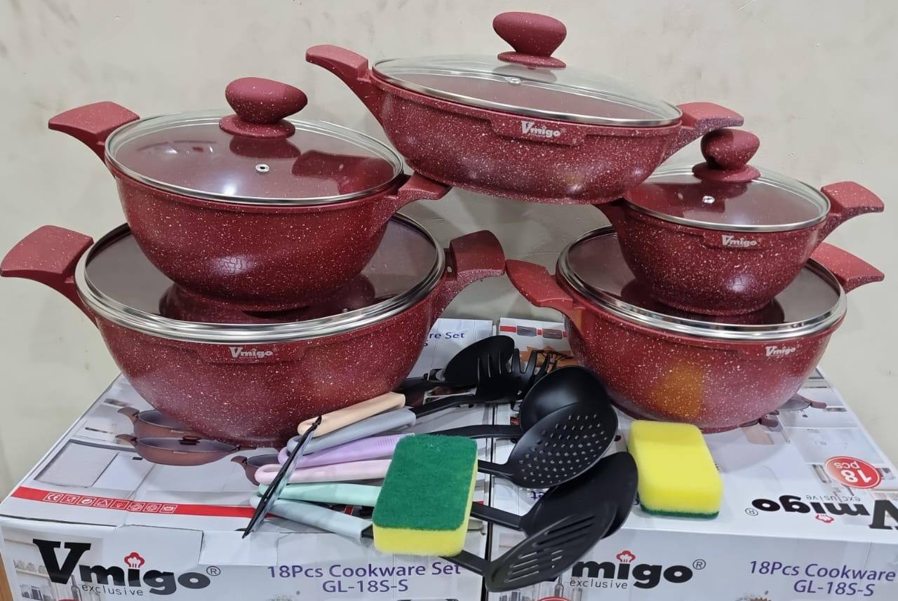 Heavy granite Vmigo Exclusive 18pc cookware set