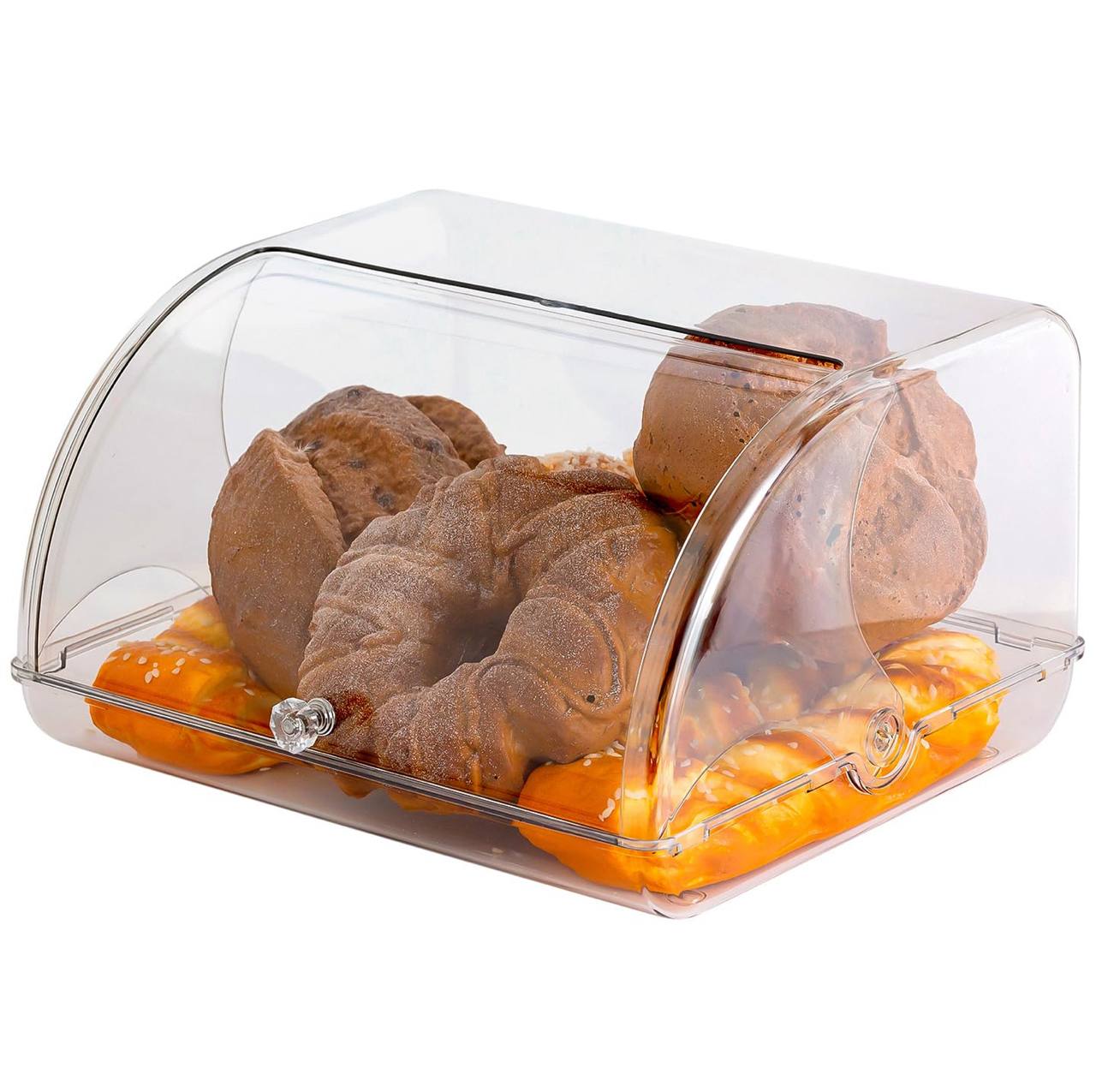 Bread storage organizer cookies with roll up lid