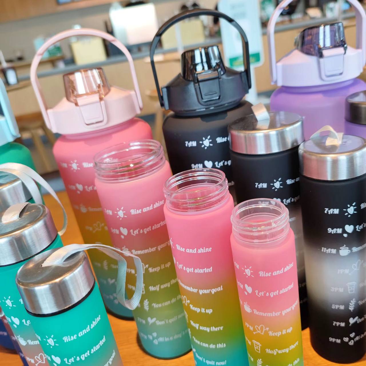4 in1 motivation water bottle