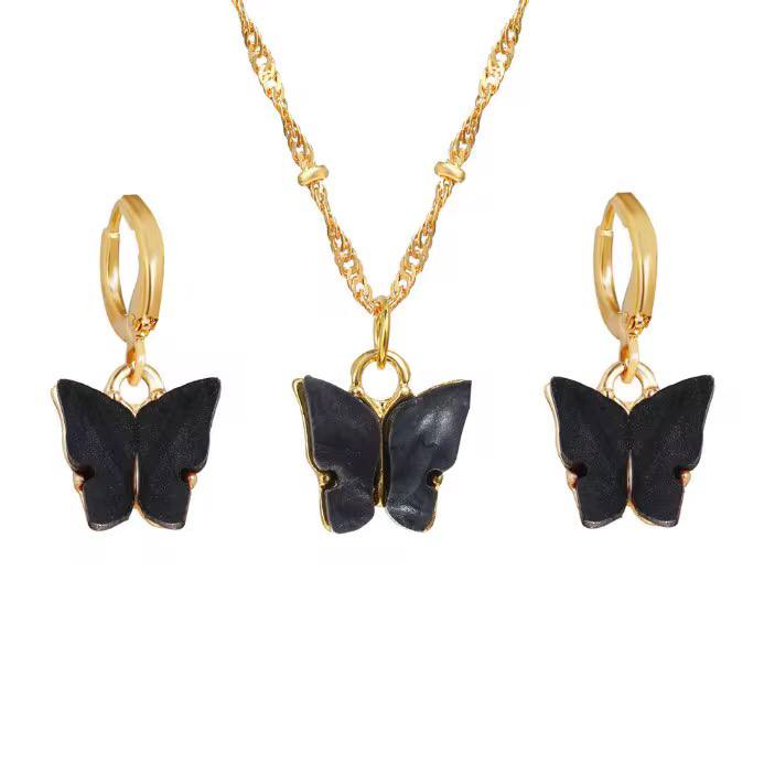 *Butterfly jewellery set