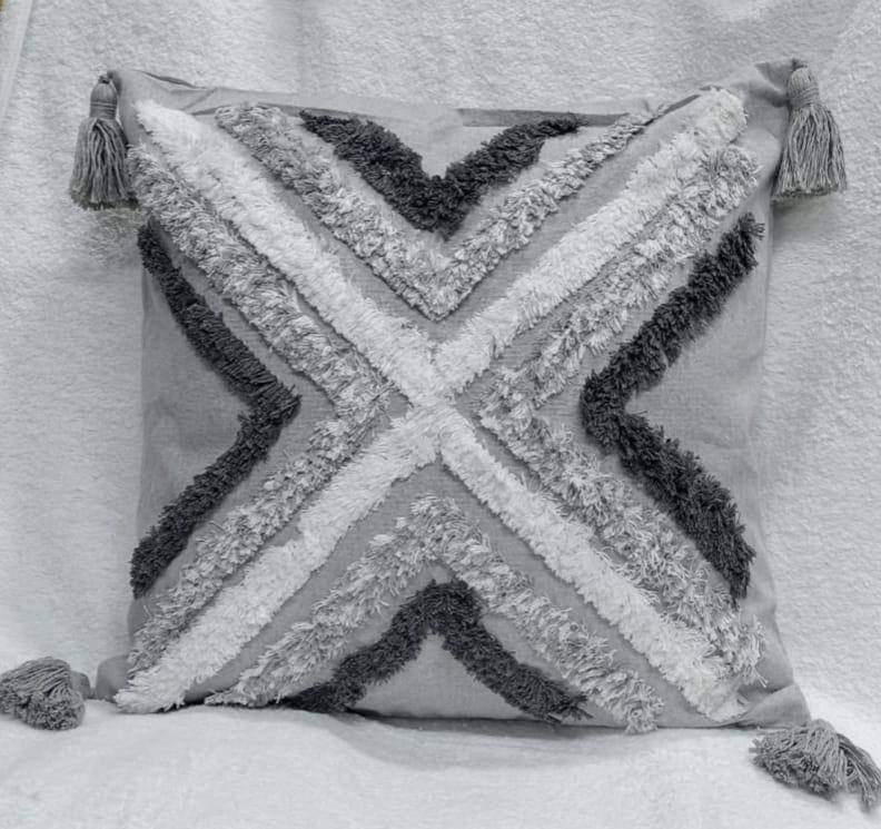 Boho  vintage tufted throw pillow covers