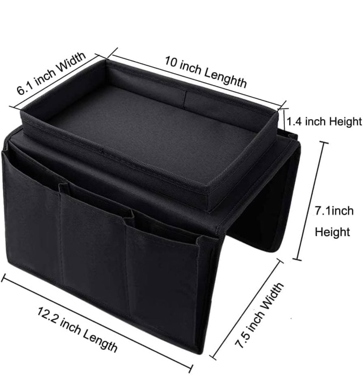 Couch sofa arm rest organizer