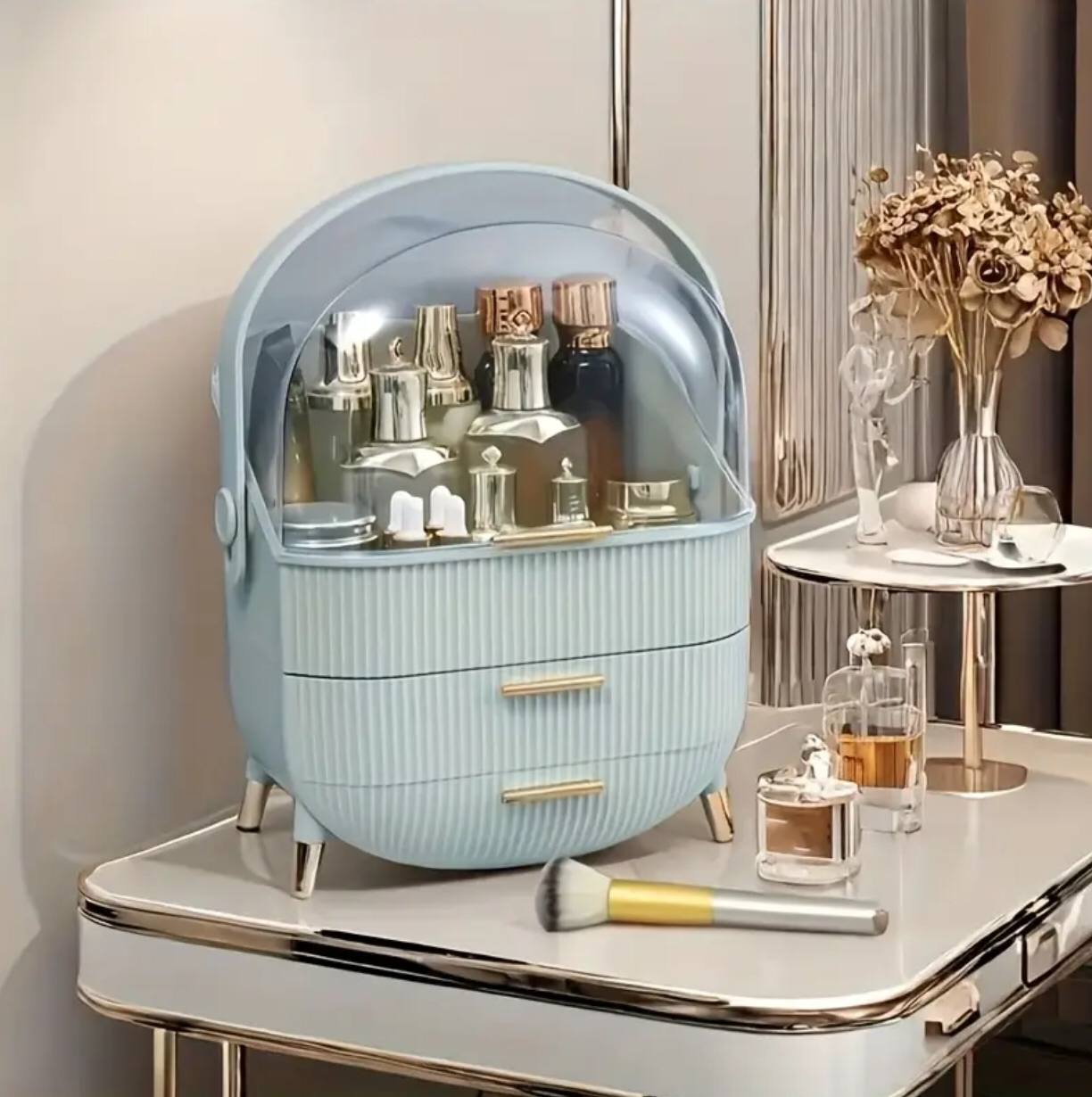 Luxury big capacity cosmetic storage box
