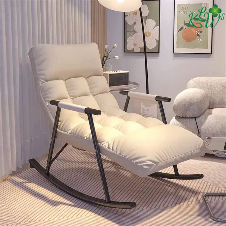 Leisure Rocking Chair,Gliding Recliner Rocking Chair Indoor Padded Seat,High Backrest Armchair,for Bedroom,Living Room