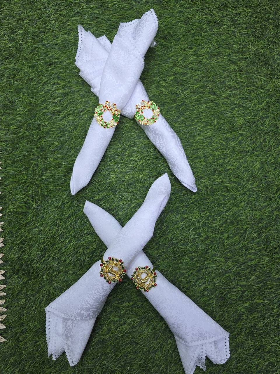 Custom Unique Napkin holder Rings. 6pcs