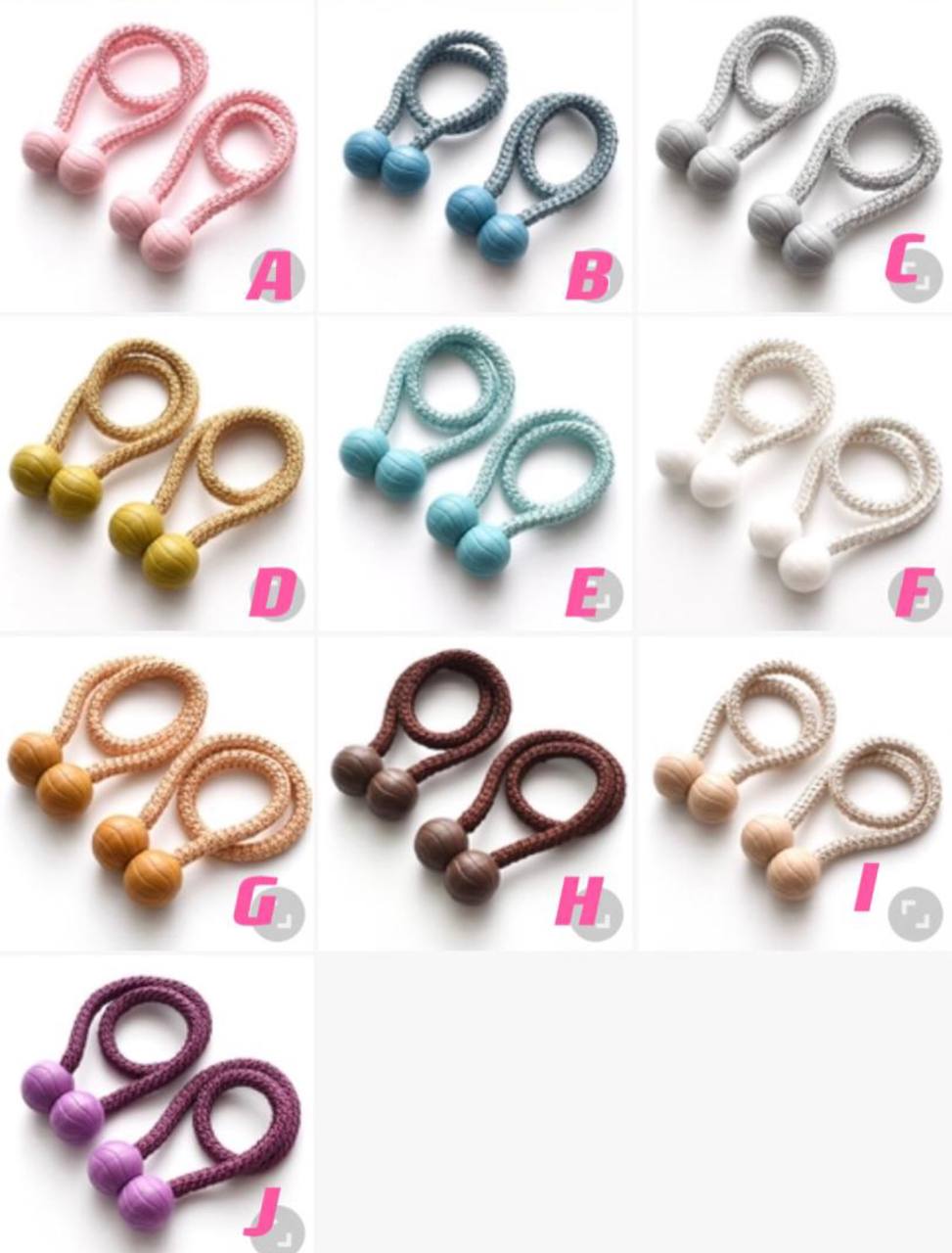 curtain tie backs /holders