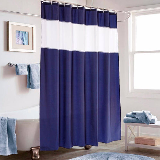 Polyester waterproof bath shower curtain