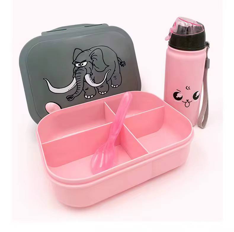 Quality durable 2in1 snack lunch box+water bottle