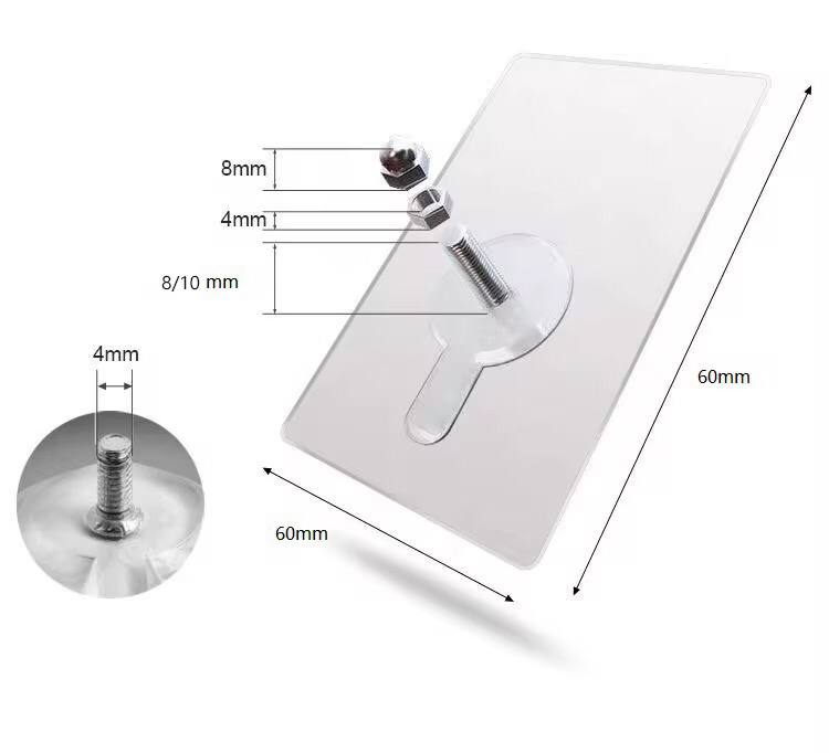 10pcs Strong Adhesive Seamless Sticky Wall Hook