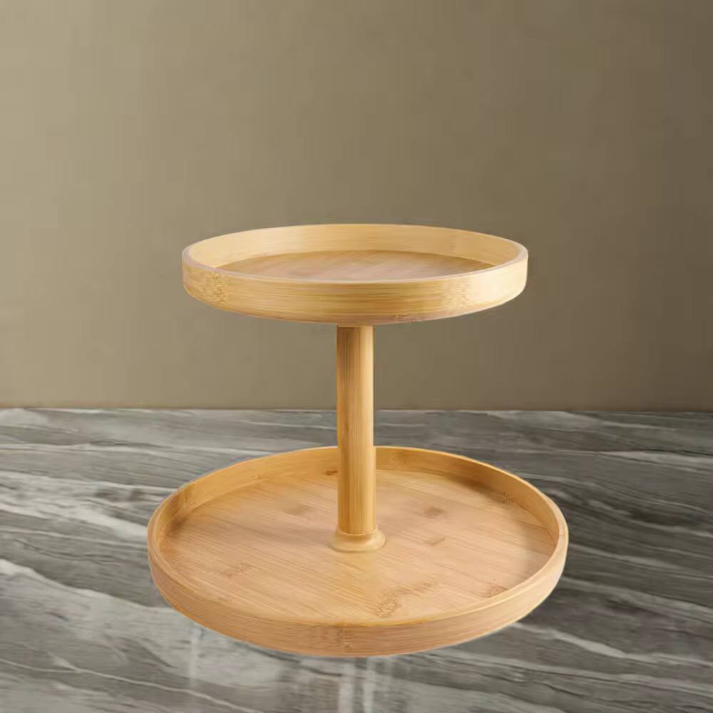 2 Layer Bamboo Lazy Susan