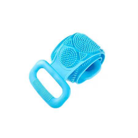 Silicone back scrub bathing brush strip