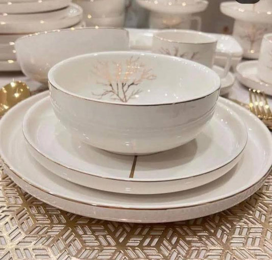 32pcs Elegant Floral European Porcelain Dinner set