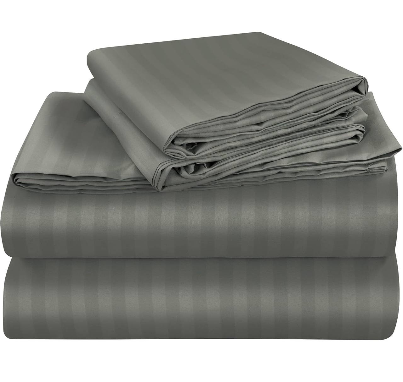 Striped bedsheets