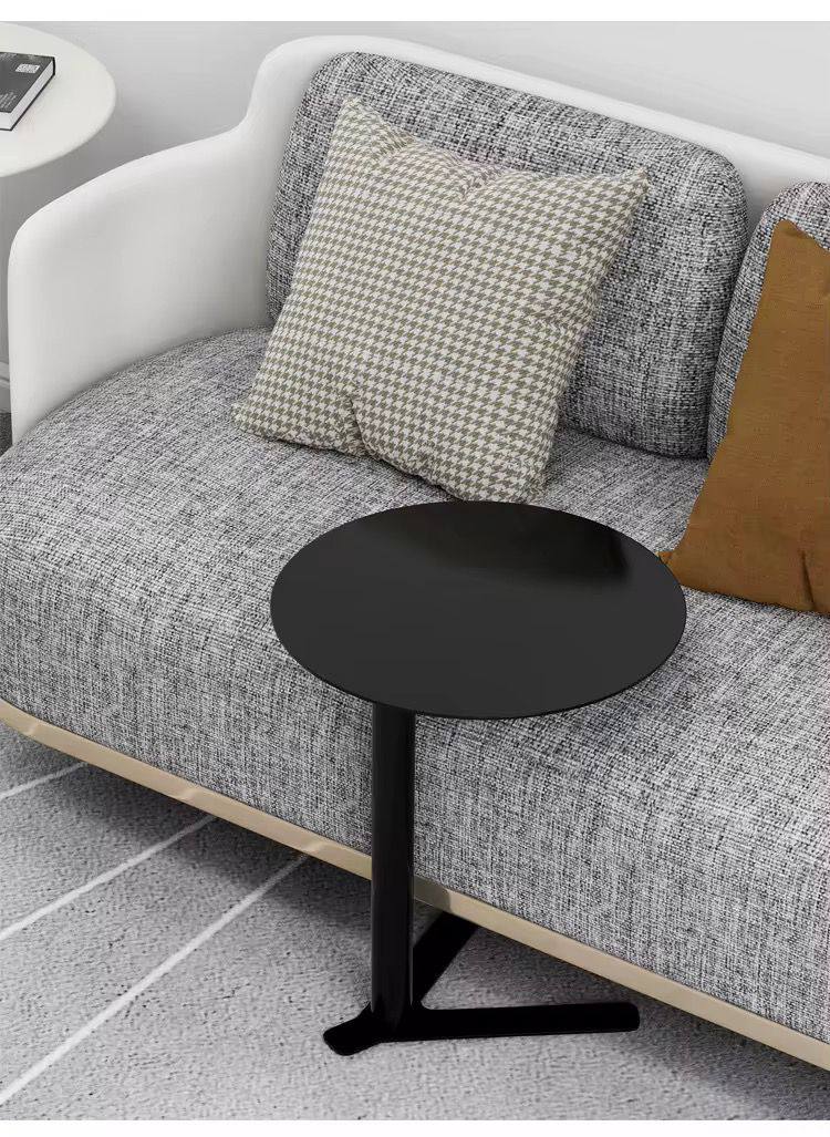 Modern Iron Frame Accent Side Table