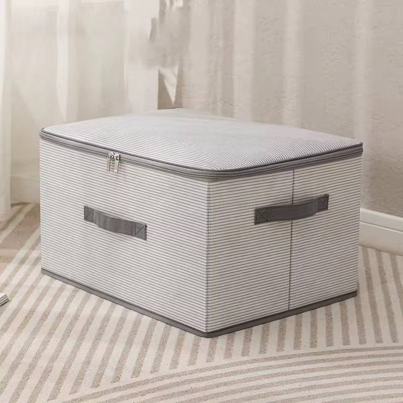 Large capacity collapsible zipper storage box