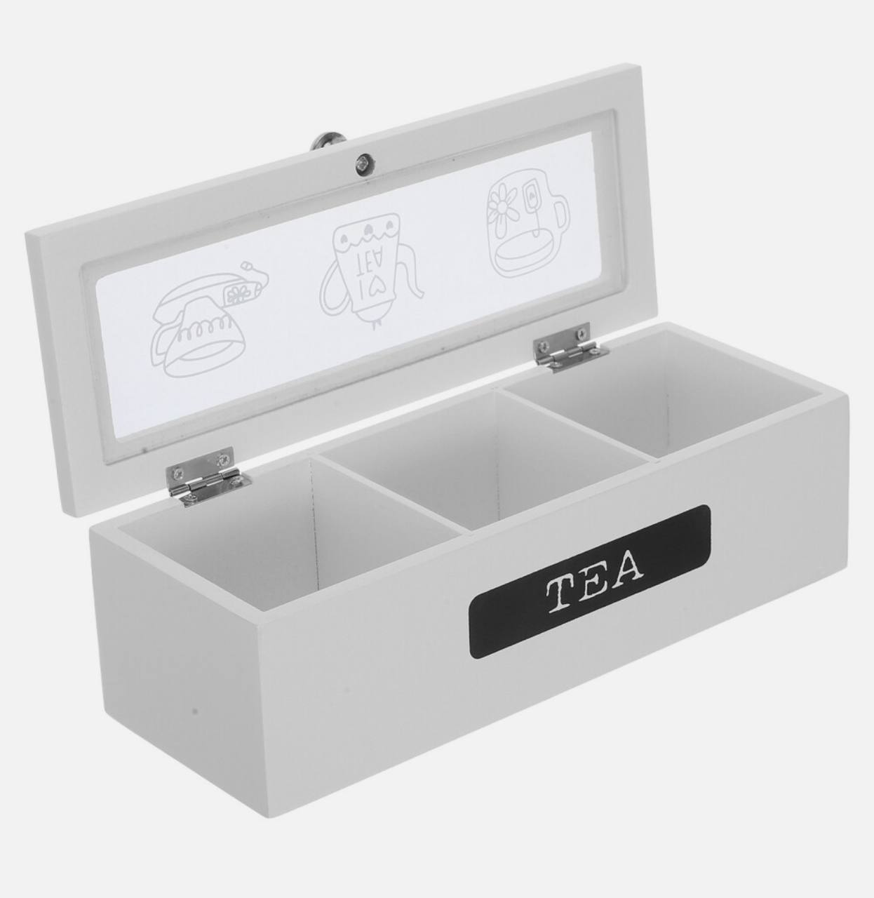 3 Compartment Tea bag organizer