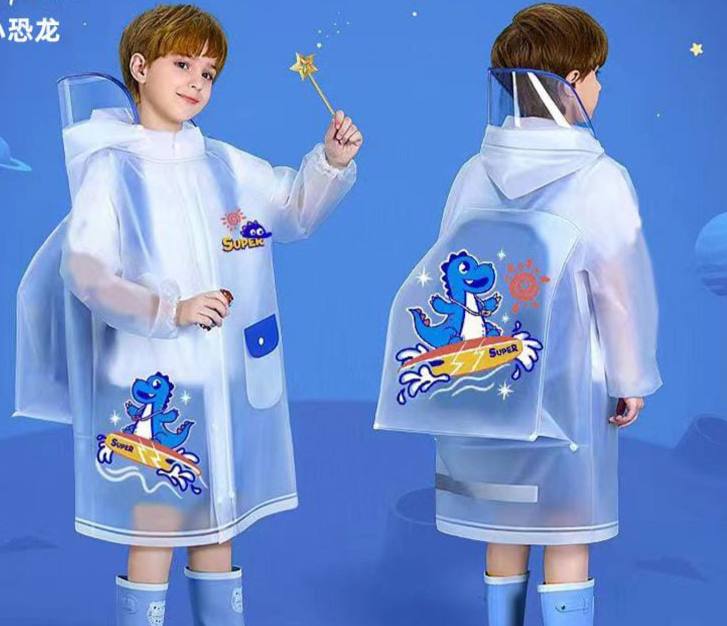 High quality children's raincoat with a wide brim hat