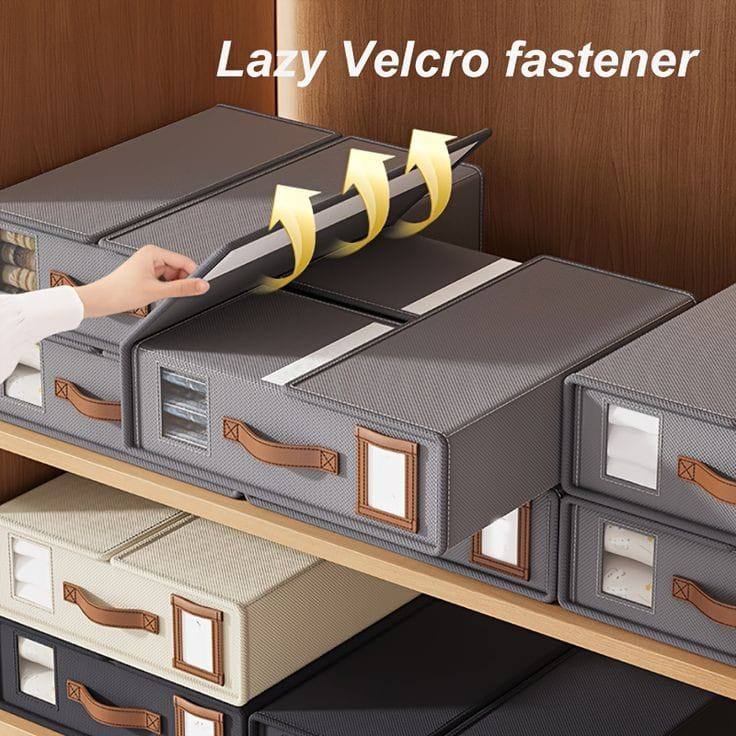 Stackable Fabric Closet Storage Organizer Box
