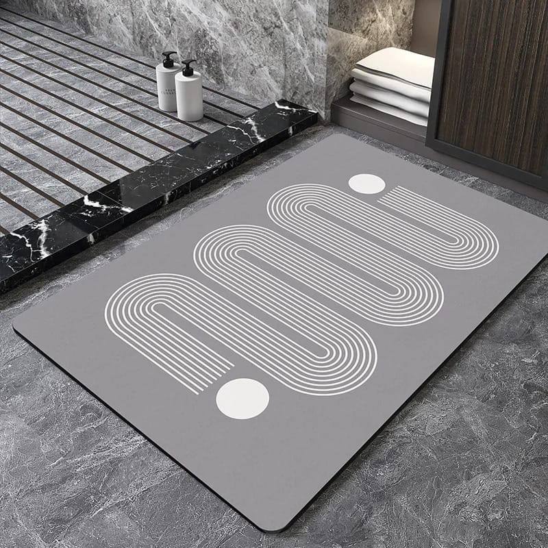Rectangular Antislip absorbent bathroom mat