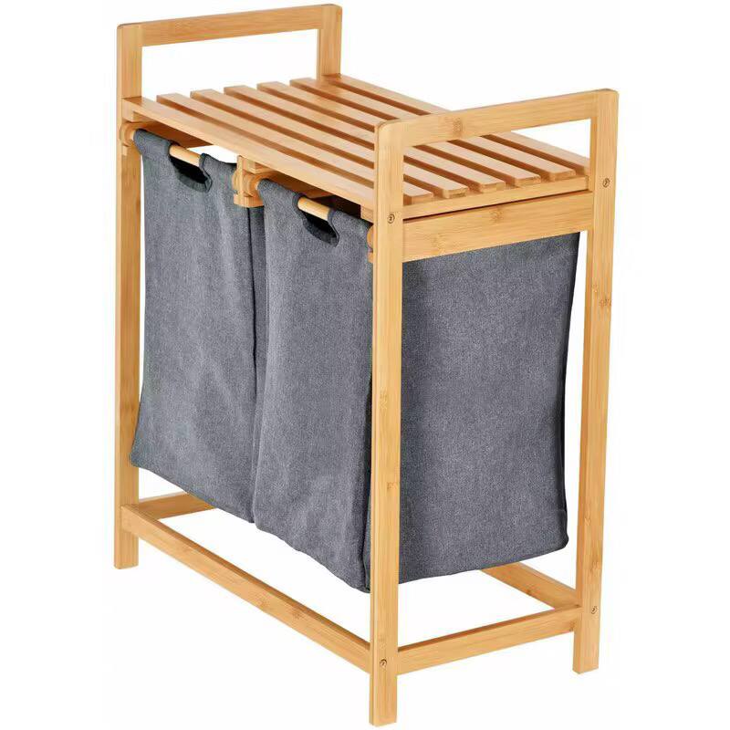 Bamboo 2 in 1 laundry basket
