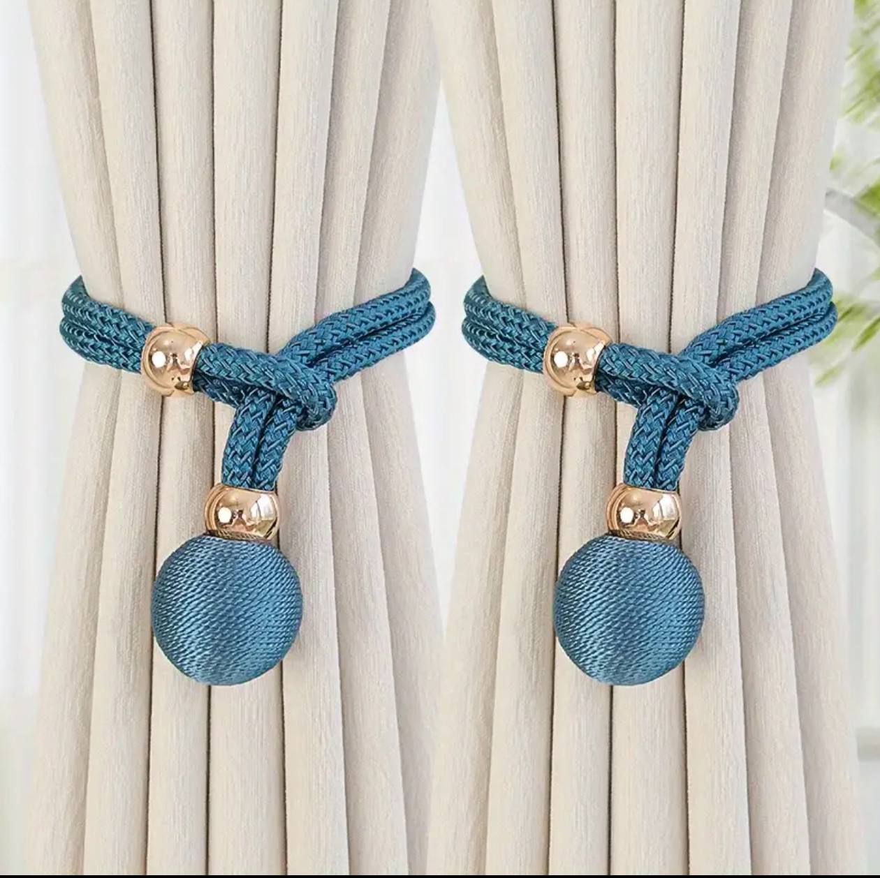 Curtain holder buckle rope