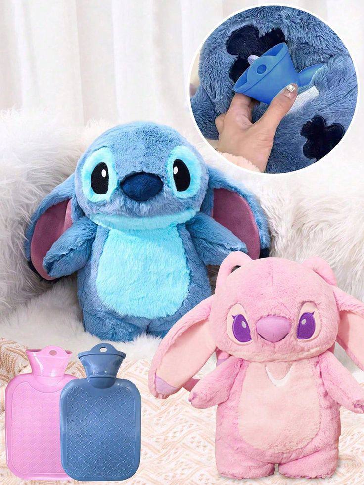 Disney Lilo & Stitch stuffed hot water bottle for pain relief