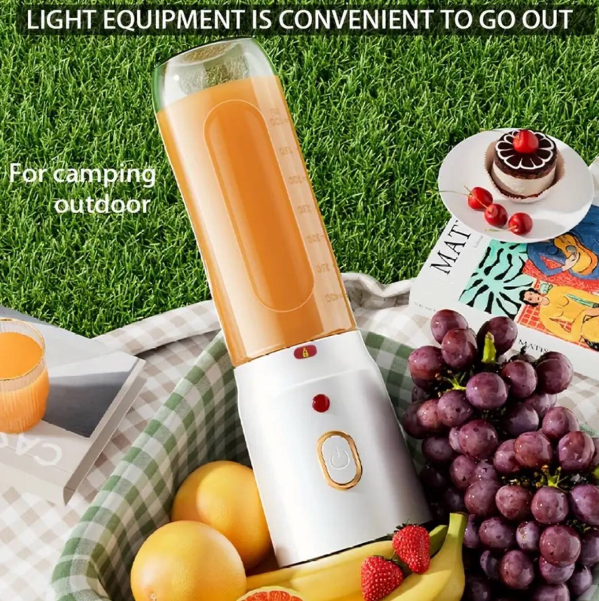 RECHARGEABLE 2 IN 1 PORTABLE BLENDER WITH JUICER CUP